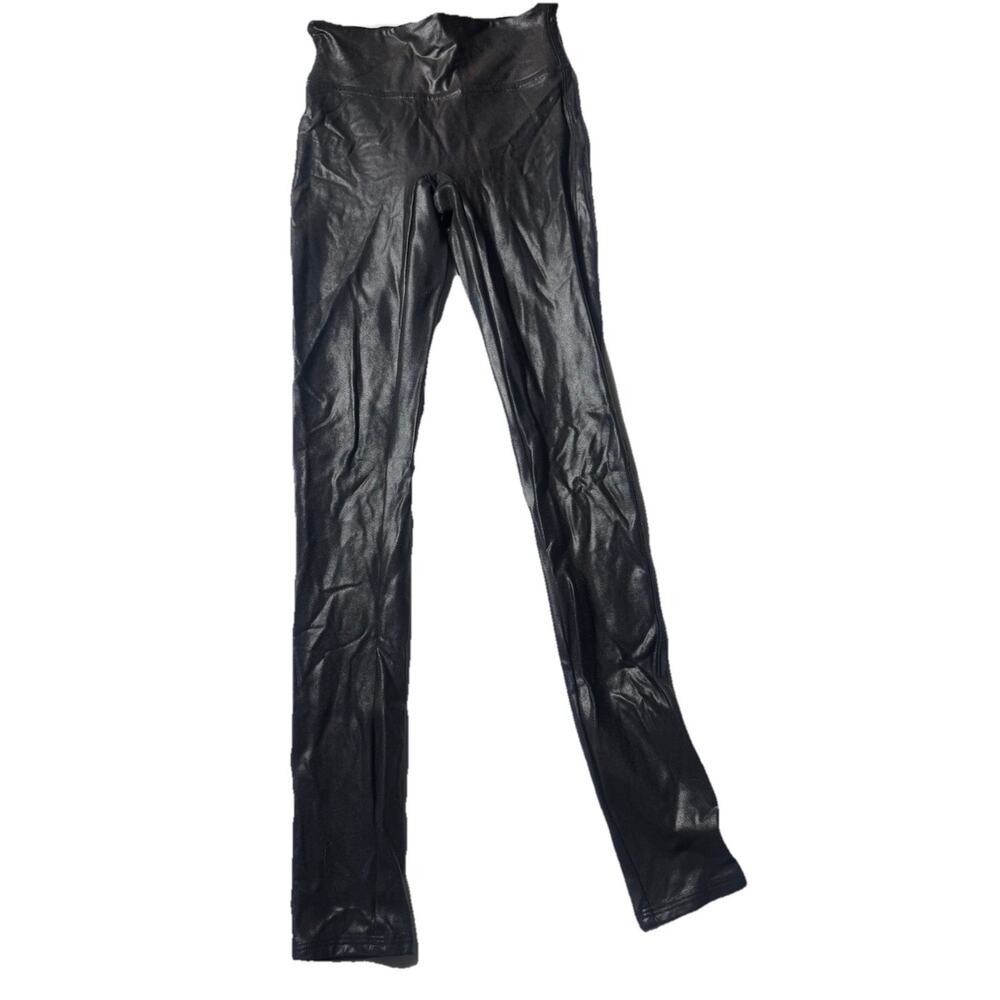 Spanx Faux Leather Leggings Black Athleisure Classic Womens XSmall